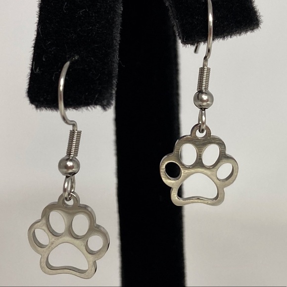 DANGLE Earrings with Paw Charms - Picture 9 of 9
